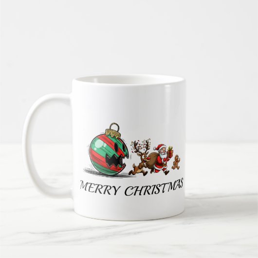 Merry Christmas Ornament Monster Koffiemok (Links)