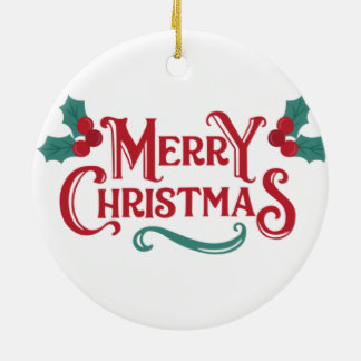 Merry Christmas Ornament | Personalized Keepsake 