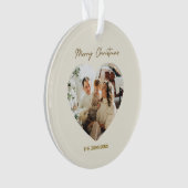 Merry Christmas Ornament | Personalized Photo (voorkant)