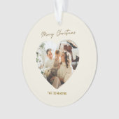 Merry Christmas Ornament | Personalized Photo (voorkant)