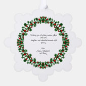 Merry Christmas Ornament Photo Card (Achterkant)