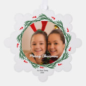 Merry Christmas Ornament Photo Card (Voorkant)