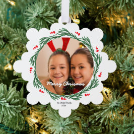 Merry Christmas Ornament Photo Card