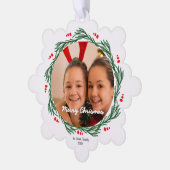 Merry Christmas Ornament Photo Card (Links)