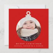 MERRY CHRISTMAS ORNAMENT Voeg uw foto toe (Voorkant)