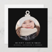 MERRY CHRISTMAS ORNAMENT Voeg uw foto toe (Voorkant / Achterkant)