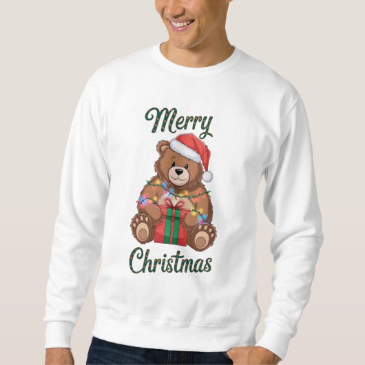 Merry Christmas - Ourson en kerstcadeau Trui (Voorkant)