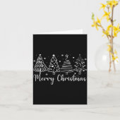 Merry Christmas Outline Xmas Tree For Family Men W Kaart (Gele Bloem)