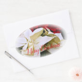 Merry Christmas Ovale Sticker (Envelop)