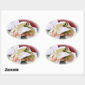Merry Christmas Ovale Sticker (Vel)