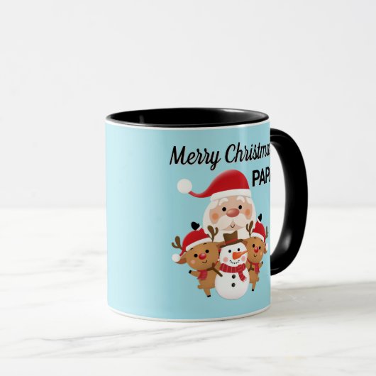 Merry Christmas PAPA gift Mug Mok (Voorkant rechts)