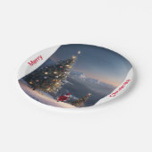 Merry Christmas Paper Bord | Feestelijk vakantiege (Gekanteld)