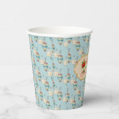 Merry Christmas Paper Cups – Festive Ornament Papieren Bekers (Rechts)