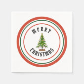 MERRY CHRISTMAS Paper Napkin Servet (Voorkant)