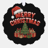 Merry Christmas Paper Ornament (Voorkant)