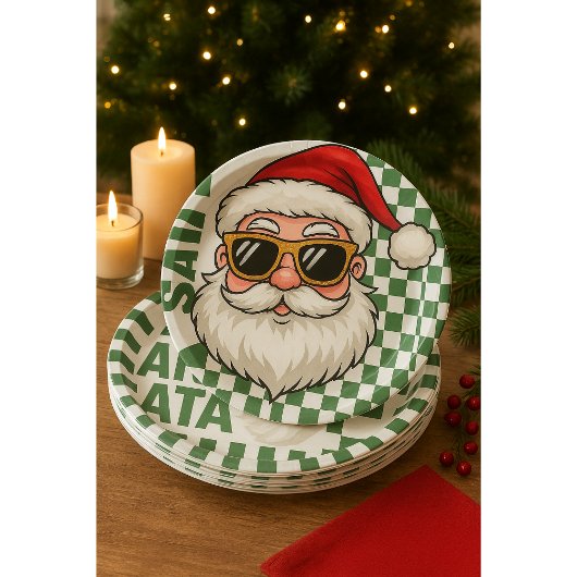 🎄 Merry Christmas Paper Plates | Festive Holiday  Papieren Bordje