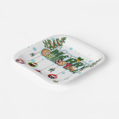 Merry Christmas Paper Plates Papieren Bordje (Gebogen)