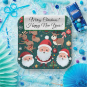 Merry Christmas Paper Plates Papieren Bordje (Feest)