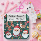Merry Christmas Paper Plates Papieren Bordje (Feest)