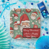 Merry Christmas! Paper Plates Papieren Bordje (Feest)