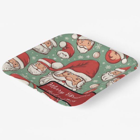 Merry Christmas! Paper Plates Papieren Bordje (Gebogen)