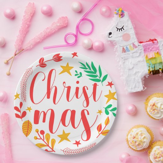 Merry Christmas Papieren Bordje (Feest)