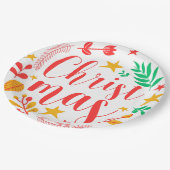 Merry Christmas Papieren Bordje (Gekanteld)