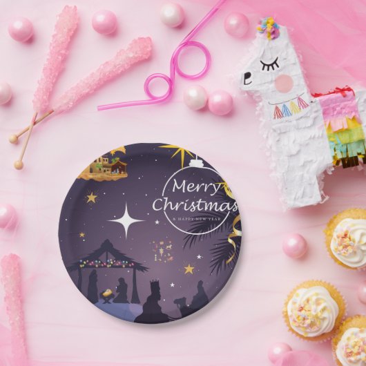 Merry Christmas Papieren Bordje (Feest)