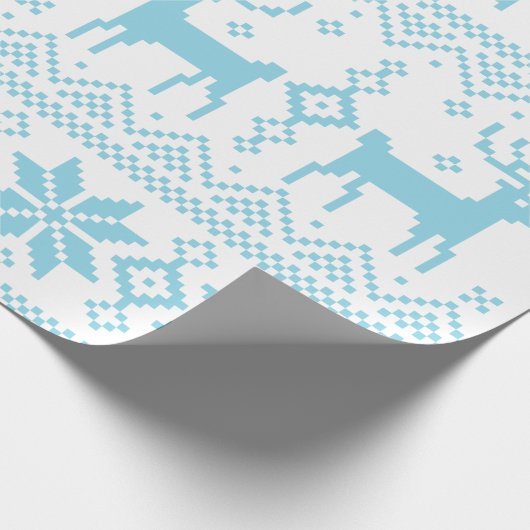 Merry Christmas pattern 1 Cadeaupapier (Hoek)