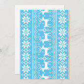 Merry Christmas pattern 1 Feestdagenkaart (Voorkant / Achterkant)