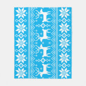 Merry Christmas pattern 1 Fleece Deken (Voorkant)