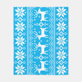 Merry Christmas pattern 1 Fleece Deken