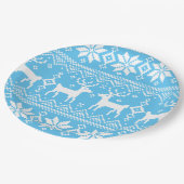 Merry Christmas pattern 1 Papieren Bordje (Gekanteld)