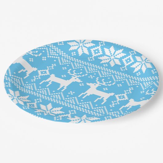 Merry Christmas pattern 1 Papieren Bordje (Gekanteld)