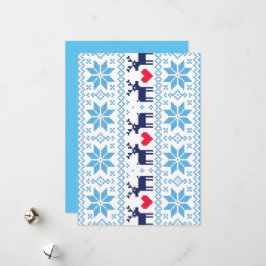 Merry Christmas pattern 2 Feestdagenkaart