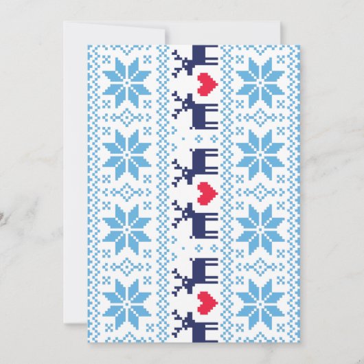 Merry Christmas pattern 2 Feestdagenkaart (Voorkant)