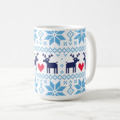 Merry Christmas pattern 2 Koffiemok (Voorkant rechts)