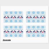 Merry Christmas pattern 2 Rechthoekige Sticker (Vel)