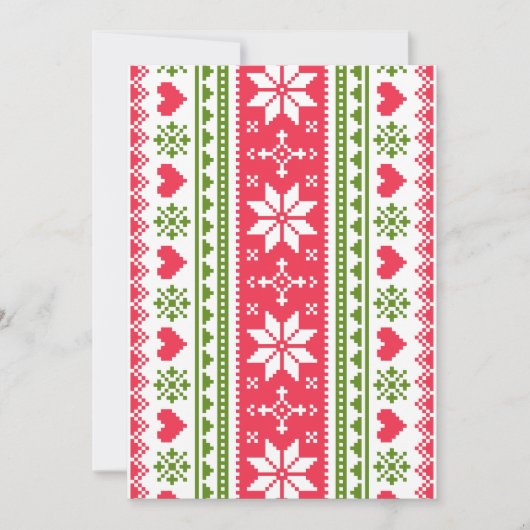 Merry Christmas pattern 3 Feestdagenkaart (Voorkant)