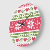 Merry Christmas pattern 3 Grote Klok (Hoek)