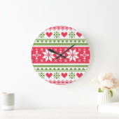 Merry Christmas pattern 3 Grote Klok (Huis)