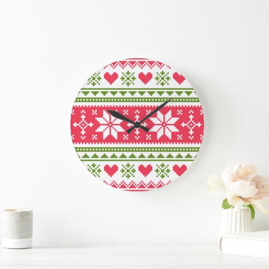 Merry Christmas pattern 3 Grote Klok (Huis)