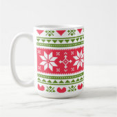 Merry Christmas pattern 3 Koffiemok (Links)