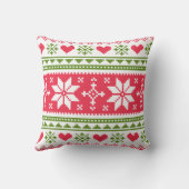 Merry Christmas pattern 3 Kussen (Achterkant)