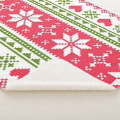 Merry Christmas pattern 3 Sherpa Deken (3/4)