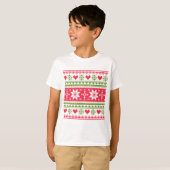 Merry Christmas pattern 3 T-shirt (Voorkant volledig)