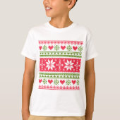 Merry Christmas pattern 3 T-shirt (Voorkant)