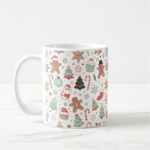 Merry Christmas Pattern Joy Koffiemok