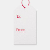 Merry Christmas Paw Print Tree Gift Label Cadeaulabel (Achterkant)