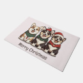 Merry Christmas Pembroke Welsh Corgi Dogs Deurmat (Schuin)